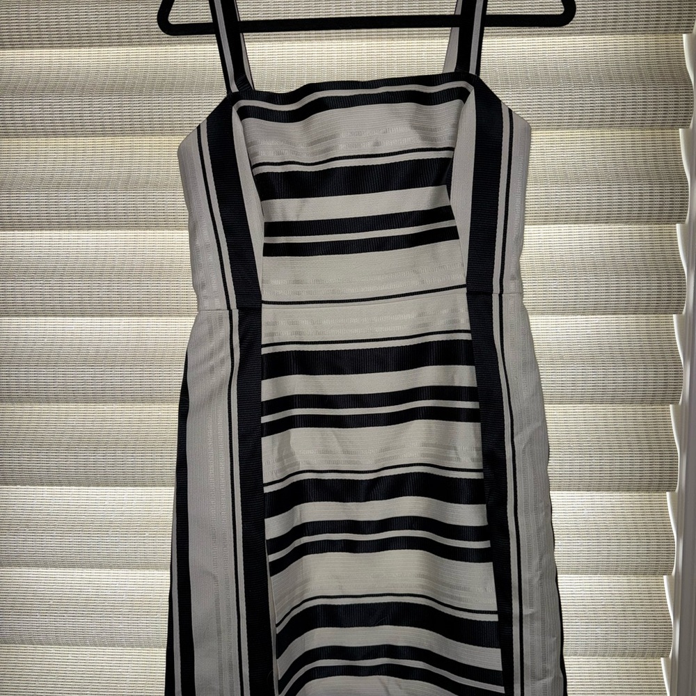 Eliza J Black and White Dress